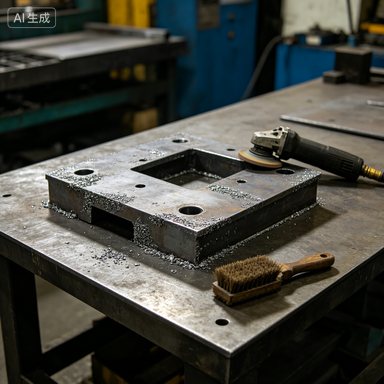 激光切割厚板挂渣清理工艺，减少人工打磨成本